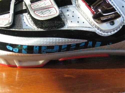 m310s-wrecked Damaged Shoe: The Blue is Not Normally a Part